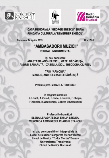 Recitalul instrumental "Ambasadorii Muzicii"